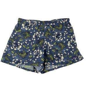 Women's Patagonia Baggies 5 inch Shorts Alligator Print Size Medium